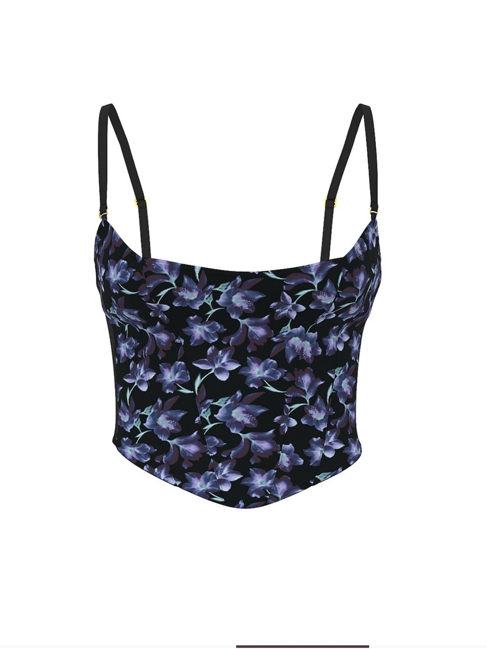 Victoria's Secret burned out velvet Floral corset top